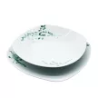Berlinger Haus 18 részes porcelán étkészlet 6 személyre fehér zöld növénymintás virágos