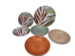 Casa Collection Emotion 18 részes porcelán étkészlet 6 személyre színes levélmintás