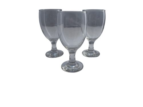 3 darabos talpas boros pohár szett üveg Cheerful (210 ml-es)
