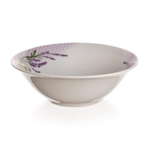 Porcelán kistál levendula mintával (15,2 cm-es)
