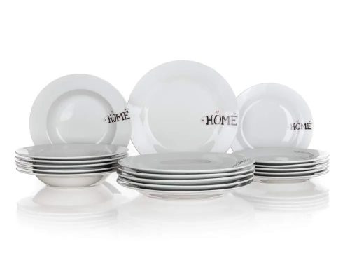 HOME II 18 részes porcelán tányérkészlet