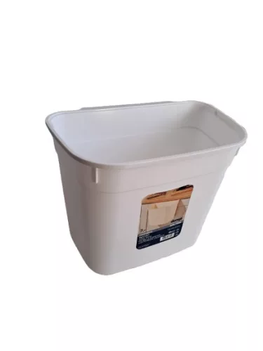 Ajtóra akasztható szemetes 7 L-es (fehér színben)