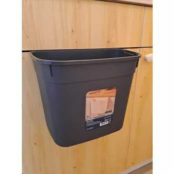 Ajtóra akasztható szemetes 7 L-es (antracit színben)