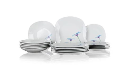 Blue Daisy Porcelán Étkészlet 18 részes