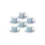 SHABBY AZZURRO kerámia mokkás készlet 9 cl (6 darab)
