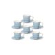 Tognana SHABBY AZZURRO kerámia mokkás készlet 9 cl (6 darab)