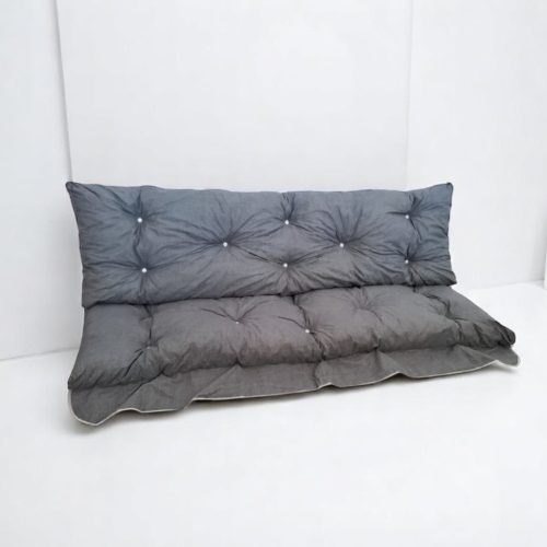 Hintaágy párna 130 cm 3 részes Szürke