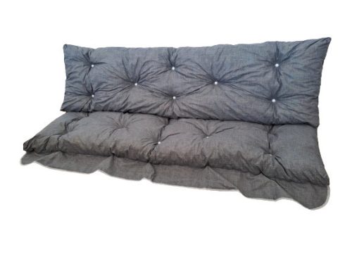 Hintaágy párna 130 cm 2 részes Szürke