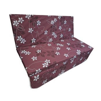   Hintaágy párnalap 170 cm 3 részes bordó fehérvirágos mintával