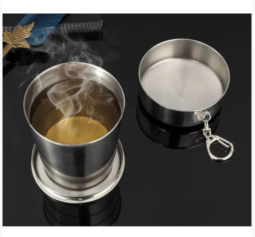 Összecsukható rozsdamentes pohár 150ml-es