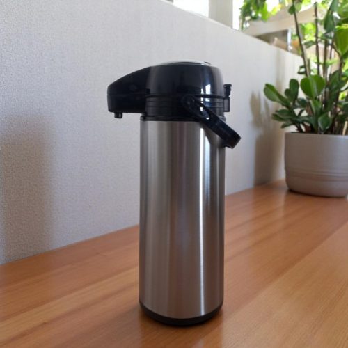 Termosz pumpás 1800 ml inox