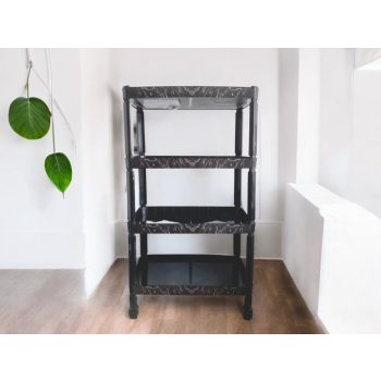 4 részes cipőtároló fekete