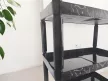 Cipőtároló 4 részes fekete műanyag 79,2x47,5x28,5 cm
