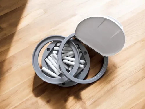 Szemeteszsák tartó fehér