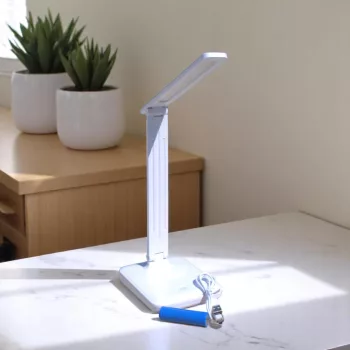 Asztali LED USB-s lámpa fehér 30x11,5x14,5 cm