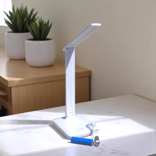 Asztali LED USB-s lámpa fehér 30x11,5x14,5 cm