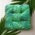Ülőpárna "PUFFY" 38x38x8 cm zöld mexikói pálmaleveles