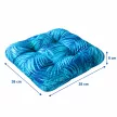 PUFFY Ülőpárna 38x8 cm kékeszöld mexikói pálmalevél mintás