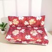 Hintaágy párna 130 cm 2 részes rózsavörös vanília virágos mintával