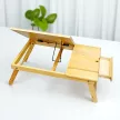 Multifunkcionális összecsukható reggeliző laptop asztal 23x55x34 cm natúr