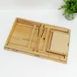 Multifunkcionális összecsukható reggeliző laptop asztal 23x55x34 cm natúr