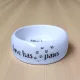Kisállat etető tál 18 cm-es, 400 ml ─ Love has paws felirattal