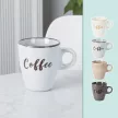 Kávésbögre 'Coffee' felirattal - 220 ml, szürke színben
