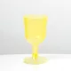 Parti boros pohár 4db műanyag 160ml sárga színben 18x7x7 cm