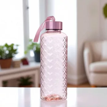  Excellent Houseware díszes kulacs 500ml - rózsaszín színben