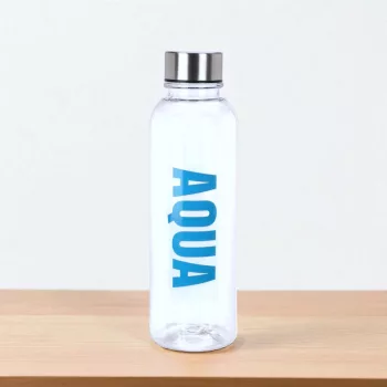   Excellent Houseware feliratos 'Aqua' kulacs 500ml - kék színben