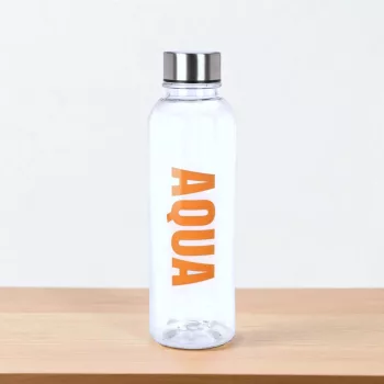   Excellent Houseware feliratos 'Aqua' kulacs 500ml - narancssárga színben