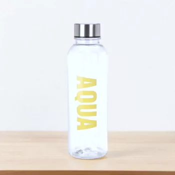   Excellent Houseware feliratos 'Aqua' kulacs 500ml - citromsárga színben