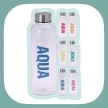 Excellent Houseware feliratos 'Aqua' kulacs 500ml - citromsárga színben