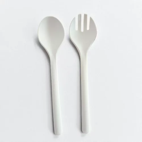 Excellent Houseware Salátás tálaló kanál szett 2db-os - törtfehér