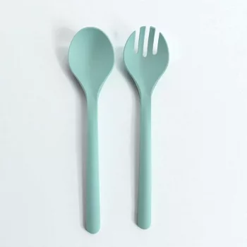   Excellent Houseware Salátás tálaló kanál szett 2db-os - menta zöld