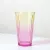 Ombre színes üvegpohár 470 ml - sárga-rózsaszín