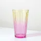 Ombre színes üvegpohár 470 ml sárga-rózsaszín 15x8,5 cm