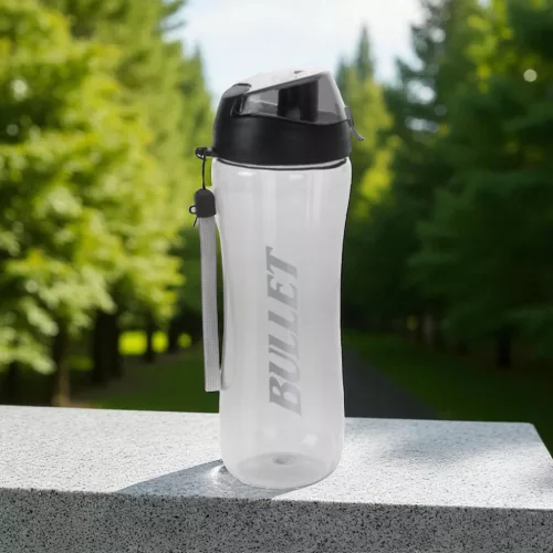 Sportkulacs 700 ml 'Bullet' felirattal - fekete színben