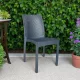 BAREL rattan szék antracit színben 87x44x44 cm