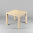 Rattan kerti asztal 90x90 cm - cappuccino színben