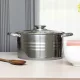 Lábas üveg fedővel, rozsdamentes acél, 3,2 L, 20 cm