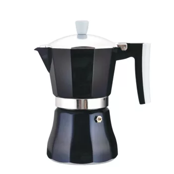   Kotyogós kávéfőző 6 személyes alumínium indukciós Azzurro sötétkék Perfect Home