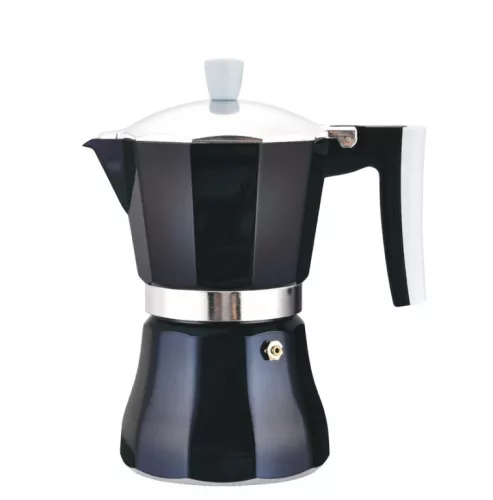 Kotyogós kávéfőző 3 személyes alumínium indukciós Azzurro sötétkék Perfect Home