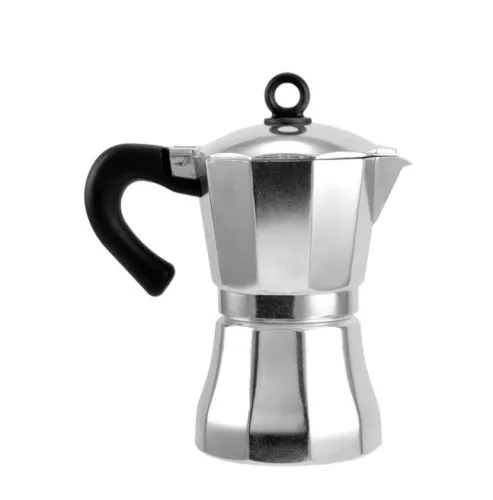 Kotyogós Kávéfőző 6 személyes fényes alumínium Perfect Home