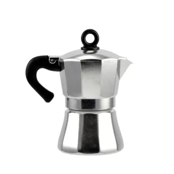   Kotyogós Kávéfőző 3 személyes fényes alumínium Perfect Home