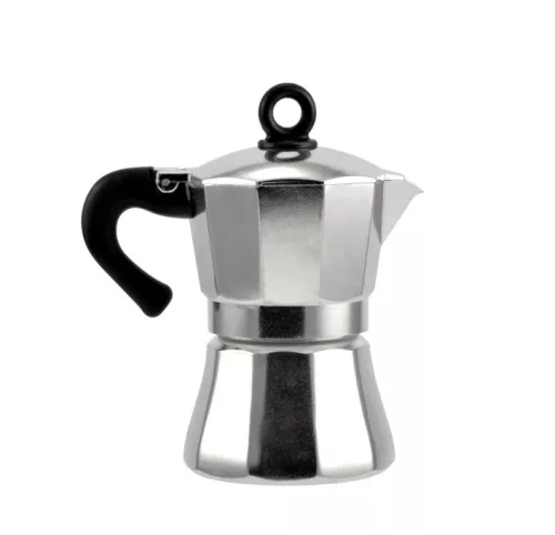 Kotyogós Kávéfőző 3 személyes fényes alumínium Perfect Home