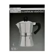 Kotyogós Kávéfőző 3 személyes fényes alumínium Perfect Home