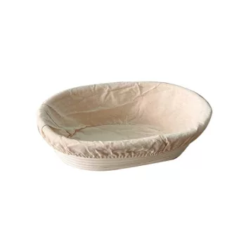   Szakajtó / kenyér kelesztőtál ovális 35*14*7 cm rattan Perfect Home