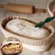 Szakajtó / kenyér kelesztőtál ovális 35*14*7 cm rattan Perfect Home