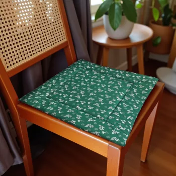 Konyhai lapos ülőpárna 32x32x2 cm zöld színben